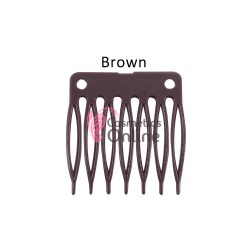Pieptene din plastic pentru extensii cu 7 pini SBP003 Saten Mediu 